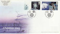 2003-11-04 Christmas Label Sheet Stamps Snow Hill FDC (56768)