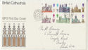 1969-05-28 Cathedrals Stamps Lords SW1 cds FDC (56777)