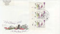 1993-11-09 Christmas 41p Cyl Margin Rochester FDC (56881)