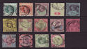 1887-92 QV Jubilee Issue Used Set 14 Stamps (57329)