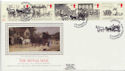 1984-07-31 Mailcoach Stamps Liverpool Silk FDC (57728)
