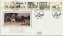 1984-07-31 Mailcoach Stamps Bath Silk FDC (57729)
