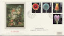 1987-01-20 Flowers Stamps Ipswich cds FDC (57891)