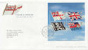 2001-10-22 Flags & Ensigns M/Sheet T/House FDC (58965)
