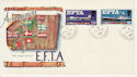 1967-02-20 EFTA Stamps Hadfield Hyde cds FDC (59579)