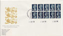 1988-10-11 10 x 14p Booklet Newcastle FDC (59680)