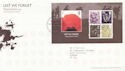 2007-11-08 Lest We Forget M/S T/House FDC (59834)