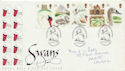 1993-01-19 Swans Stamps Abbotsbury FDC (60598)