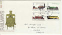 1975-08-13 Railways Stamps Cardiff FDC (60763)
