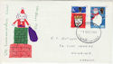 1966-12-01 Christmas Stamps Cardiff FDC (60775)