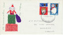 1966-12-01 Christmas Stamps Cardiff FDC (60776)