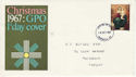 1967-10-18 Christmas Stamp Paddington FDC (60784)