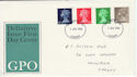 1968-07-01 Definitive Stamps Cardiff FDC (60847)