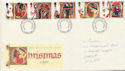 1991-11-12 Christmas Stamps Cardiff FDC (61056)