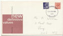 1976-02-25 Definitive Stamps Cardiff FDC (61097)