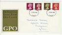 1968-02-05 Definitive Stamps Cardiff FDC (61112)