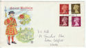 1968-02-05 Definitive Stamps Exeter FDC (61113)