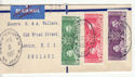 Newfoundland 1937 Coronation Stamps on Piece (61264)