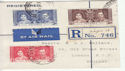 Nigeria 1937 Coronation Stamps Used on Piece (61266)