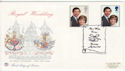 1981-07-22 Royal Wedding Stamps Canterbury FDC (61299)