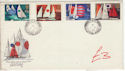 1975-06-11 Sailing Stamps Shere cds FDC (61434)