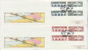 1984-05-15 Europa Gutter Stamps Folkestone x2 FDC (61479)