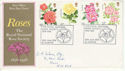 1976-06-30 Roses Stamps St Albans SHS FDC (61795)