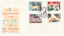 1981-03-25 Disabled Year Stoke Mandeville FDC (62109)