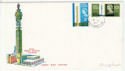 1965-10-08 Post Office Tower Stamps Hythe cds FDC (62134)