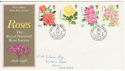 1976-06-30 Roses Stamps Northampton FDC (62173)