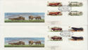 1984-03-06 British Cattle Stamps Gutters Droitwich x3 FDC (62187