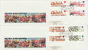 1983-10-05 British Fairs Gutter Stamps London x2 FDC (62305)