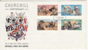 1974-11-22 IOM Churchill Stamps FDC (62493)