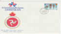 1978-06-10 IOM Commonwealth Games Stamp FDC (62499)
