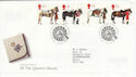 1997-07-08 Queens Horses Stamps Bureau FDC (62564)