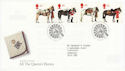 1997-07-08 Queens Horses Stamps Bureau FDC (62565)