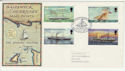 1972-02-10 Guernsey Mail Boats Stamps FDC (62685)
