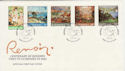1983-09-06 Guernsey Renoir Paintings Stamps FDC (62786)