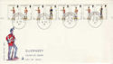 1977-02-08 Guernsey Militia Definitive Stamps FDC (62801)