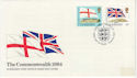 1984-04-10 Guernsey Commonwealth Flags Stamps FDC (62805)