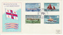 1974-01-15 Guernsey Lifeboat Stamps FDC (62821)