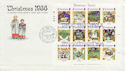 1986-11-18 Guernsey Christmas Stamps M/S FDC (62824)