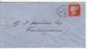 Queen Victoria 1d Red Used on Cover (62887)
