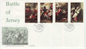 1981-01-06 Jersey Battle of Jersey Stamps FDC (62916)