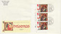 1991-11-12 Christmas Stamps Cyl Margin Bureau FDC (62974)