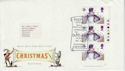 1985-12-25 Christmas Stamps T/L Margin Gloucs Souv (62984)