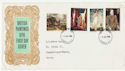 1968-08-12 British Paintings Stamps London WC FDC (63158)