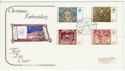1976-11-24 Chritmas Embroidery Stamps Bethlehem FDC (63314)