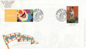 2001-09-04 Punch and Judy + LS5 Stamp Scarborough FDC (63501)