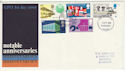 1969-04-02 Anniversaries Stamps Plymouth FDC (63642)